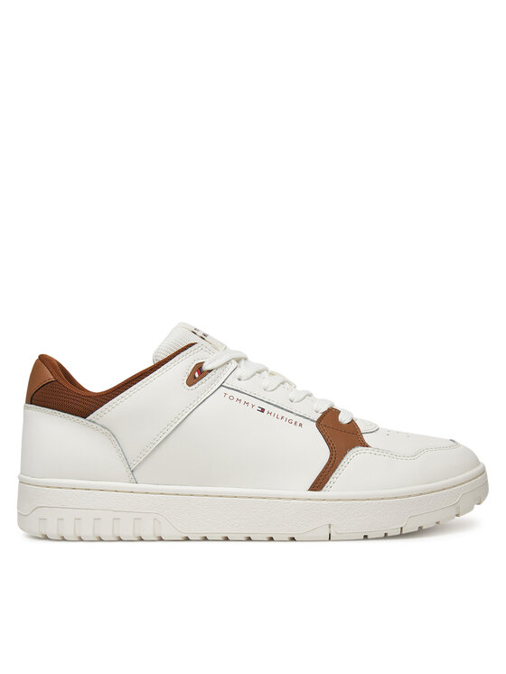 Tommy Hilfiger Сникърси Basket Core Lite Lth Mix FM0FM05518 Екрю за Мъже цена