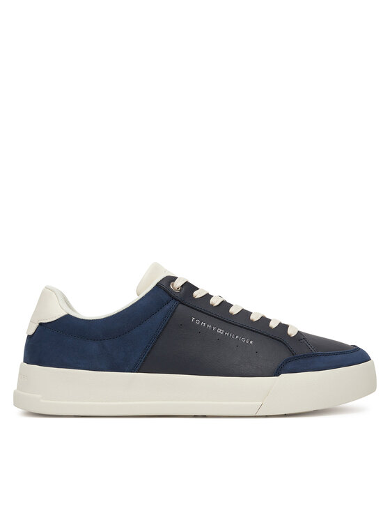 Tommy Hilfiger Сникърси Court Mix Lnubuck FM0FM05410 Тъмносин за Мъже цена