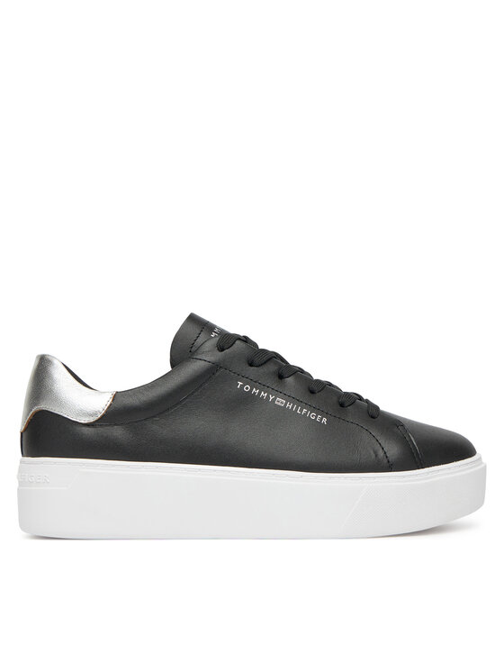 Tommy Hilfiger Сникърси Essential Platform Court Sneaker FW0FW08756 Черен за Жени цена
