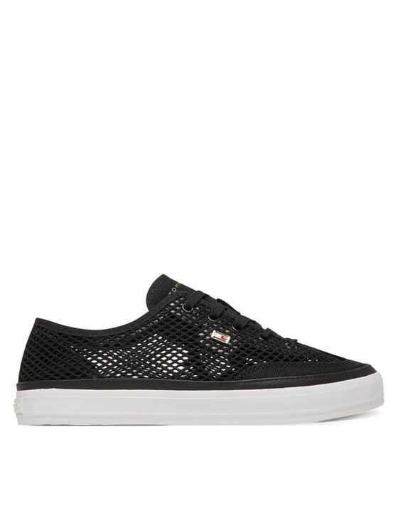Tommy Hilfiger Сникърси Th Open Mesh Vulc Sneaker FW0FW08684 Черен за Жени цена