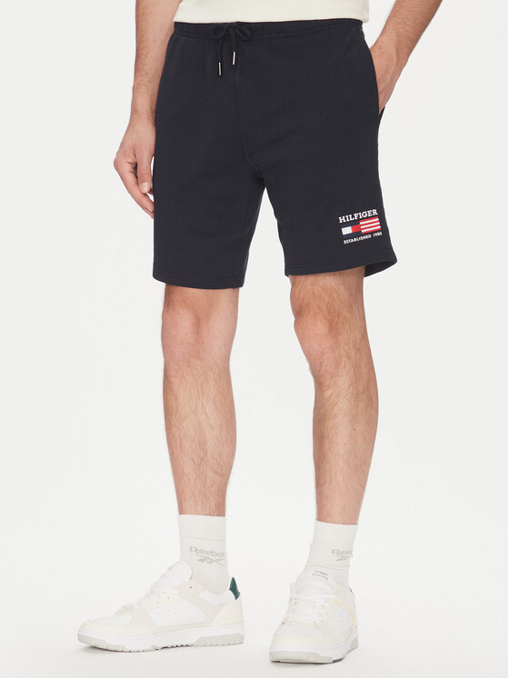Tommy Hilfiger Спортни шорти American MW0MW39862 Тъмносин Regular Fit за Мъже цена