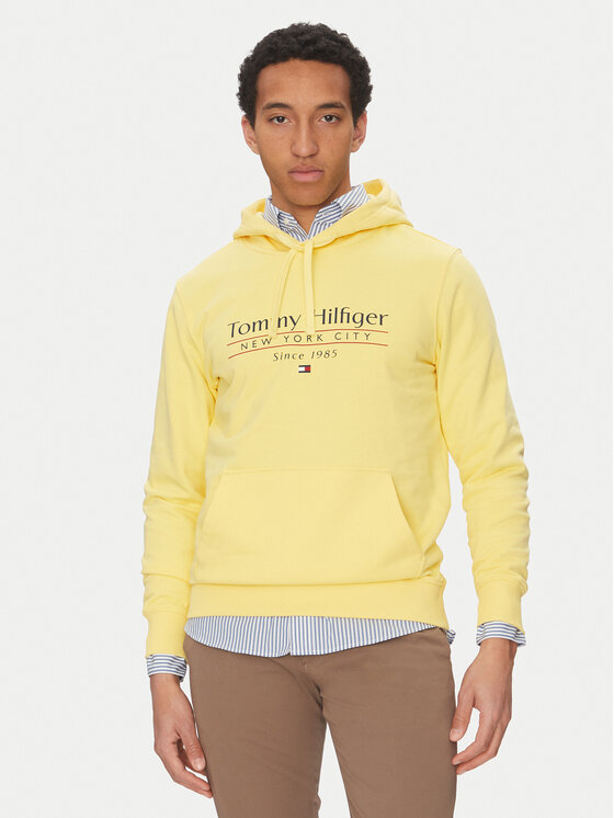 Tommy Hilfiger Суитшърт Center Stack MW0MW38672 Жълт Regular Fit за Мъже цена