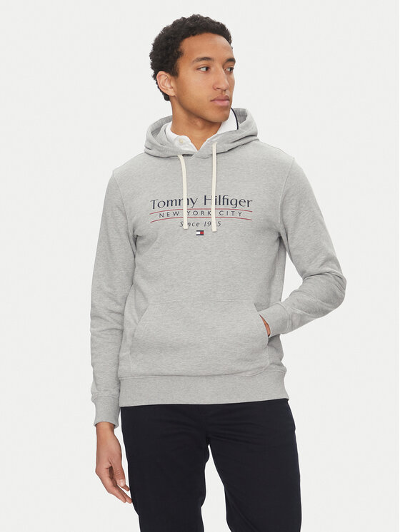 Tommy Hilfiger Суитшърт Center Stack MW0MW38672 Сив Regular Fit за Мъже цена