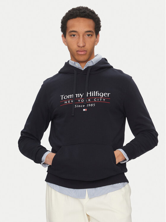 Tommy Hilfiger Суитшърт Center Stack MW0MW38672 Тъмносин Regular Fit за Мъже цена