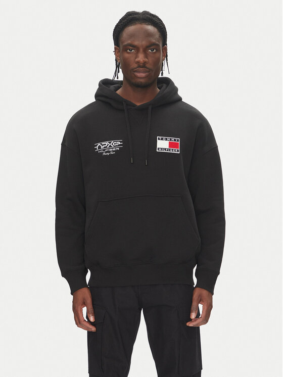 Tommy Hilfiger Суитшърт F1 Movie MW0MW41386 Черен Regular Fit за Мъже цена