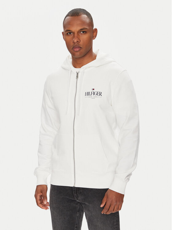 Tommy Hilfiger Суитшърт Stacked MW0MW39375 Бял Regular Fit за Мъже цена