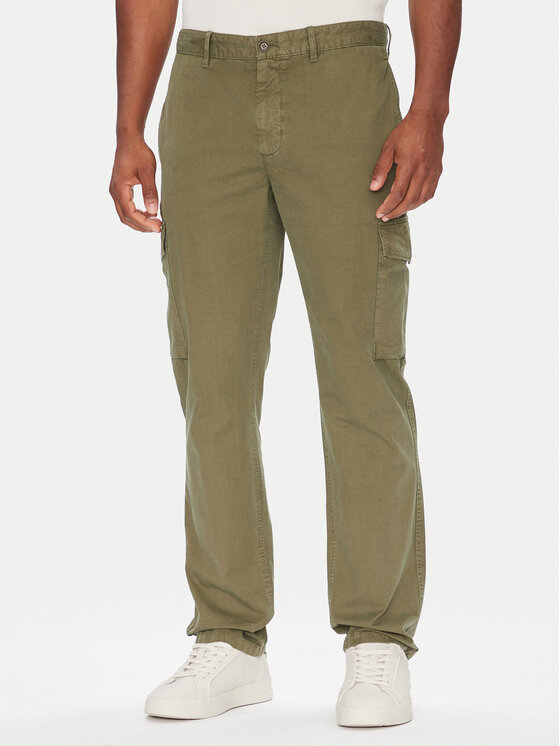 Tommy Hilfiger Текстилни панталони Denton MW0MW39695 Зелен Straight Fit за Мъже цена