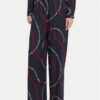 Tommy Hilfiger Текстилни панталони WW0WW44542 Тъмносин Relaxed Fit за Жени цена