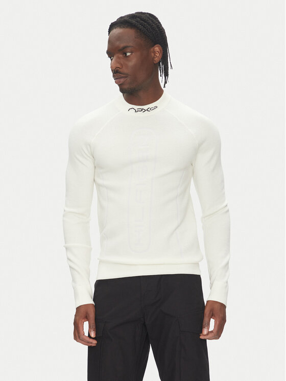 Tommy Hilfiger Тениска с дълъг ръкав F1 Movie MW0MW41383 Бял Slim Fit за Мъже цена