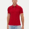 Tommy Hilfiger Тениска с яка и копчета 1985 MW0MW17771 Червен Slim Fit за Мъже цена