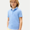Tommy Hilfiger Тениска с яка и копчета Flag KB0KB09103 Светлосиньо Regular Fit за Момчета цена