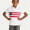 Tommy Hilfiger Тениска с яка и копчета KB0KB09528 D Бял Regular Fit за Момчета цена
