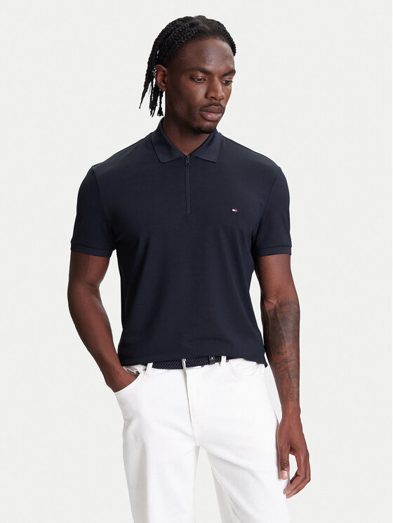Tommy Hilfiger Тениска с яка и копчета Performance MW0MW39613 Тъмносин Regular Fit за Мъже цена
