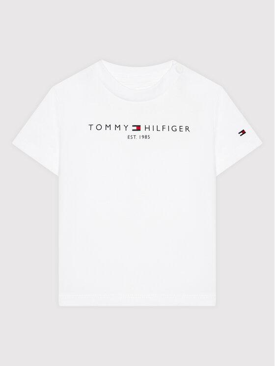 Tommy Hilfiger Тишърт Baby Essential KN0KN01487 Бял Regular Fit за Бебета цена