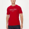 Tommy Hilfiger Тишърт Center Stack MW0MW38621 Червен Regular Fit цвят на ниска цена