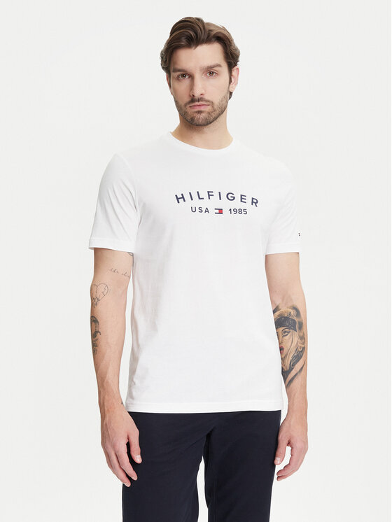 Tommy Hilfiger Тишърт Fathers Day MW0MW39356 Бял Regular Fit за Мъже цена