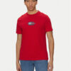 Tommy Hilfiger Тишърт Flag Box MW0MW38636 Червен Regular Fit за Мъже цена