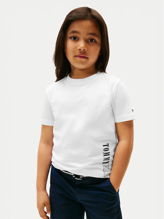 Tommy Hilfiger Тишърт Graphic KB0KB09870 Бял Regular Fit за Момчета цена