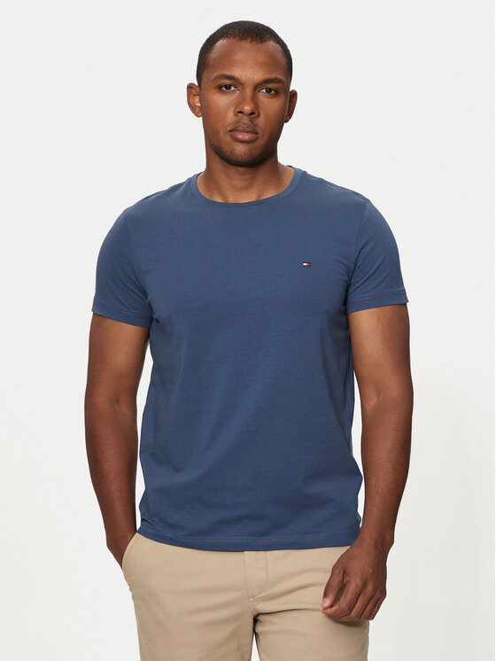 Tommy Hilfiger Тишърт MW0MW10800 Син Slim Fit за Мъже цена