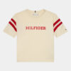Tommy Hilfiger Тишърт Monotype Varsity KG0KG07717 D Бежов Relaxed Fit за Момичета цена