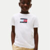 Tommy Hilfiger Тишърт Script Flag KB0KB09725 Бял Regular Fit за Момчета цена