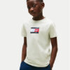 Tommy Hilfiger Тишърт Script Flag KB0KB09725 Зелен Regular Fit за Момчета цена