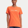 Tommy Hilfiger Тишърт Script WW0WW45746 Оранжев Regular Fit цвят на ниска цена