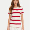 Tommy Hilfiger Тишърт Script WW0WW45746 Червен Regular Fit за Жени цена
