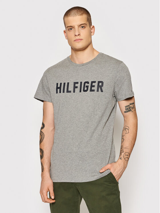 Tommy Hilfiger Тишърт Ss Tee UM0UM02011 Сив Regular Fit за Мъже цена