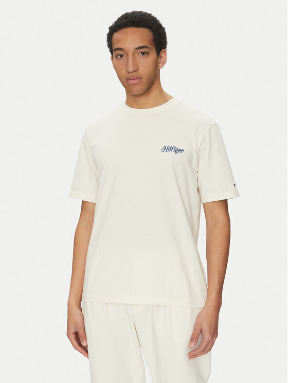 Tommy Hilfiger Тишърт Summer Photo MW0MW38643 Бежов Regular Fit за Мъже цена
