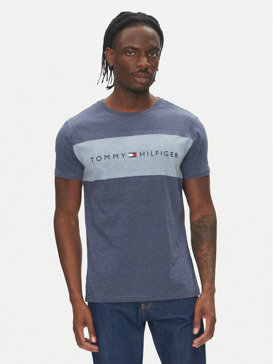 Tommy Hilfiger Тишърт UM0UM03418 Син Regular Fit за Мъже цена