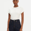 Tommy Hilfiger Тишърт WW0WW45731 Екрю Slim Fit за Жени цена