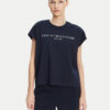 Tommy Hilfiger Тишърт WW0WW46113 Тъмносин Regular Fit за Жени цена