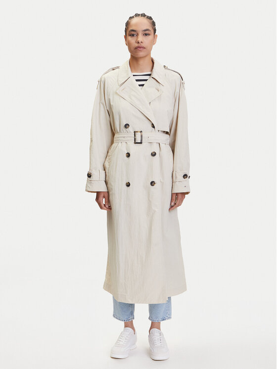 Tommy Hilfiger Тренч WW0WW45632 Бежов Oversize за Жени цена