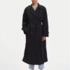 Tommy Hilfiger Тренч WW0WW45632 Черен Oversize за Жени цена