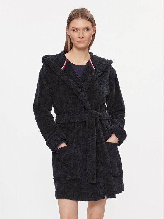 Tommy Hilfiger Халат UW0UW04155 Тъмносин за Жени цена