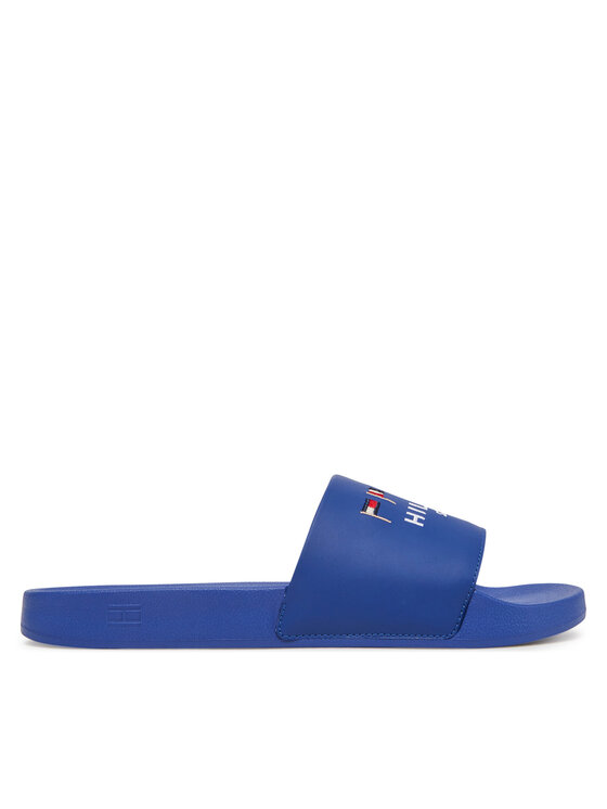 Tommy Hilfiger Чехли Flags Pool Slide FM0FM05431 Син за Мъже цена