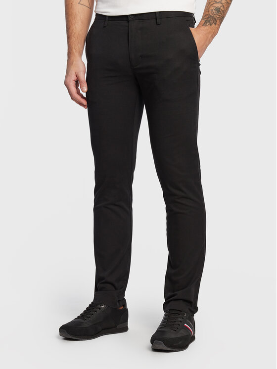 Tommy Hilfiger Чино панталони Bleecker MW0MW26619 Черен Slim Fit за Мъже цена