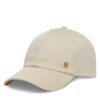 Tommy Hilfiger Шапка с козирка Elevated Chic Soft Cap AW0AW17138 Екрю цвят на ниска цена