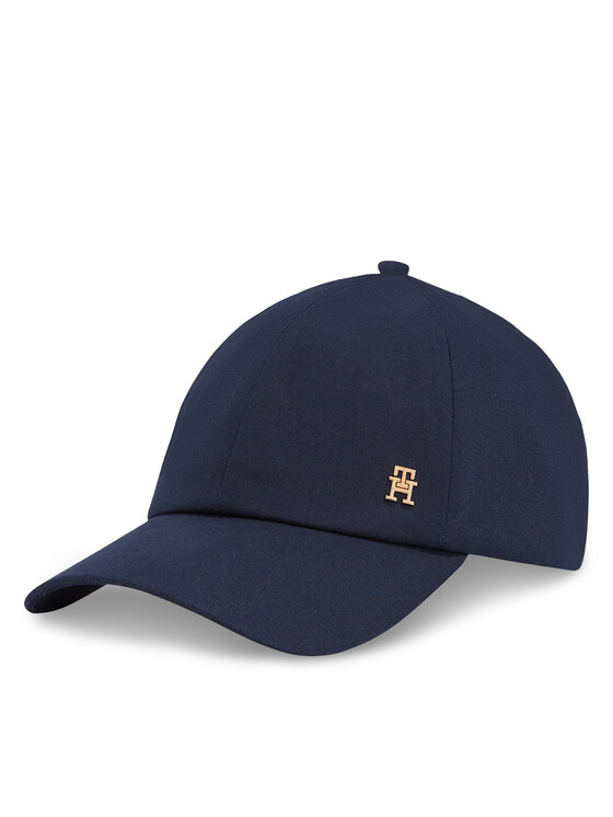 Tommy Hilfiger Шапка с козирка Elevated Chic Soft Cap AW0AW17138 Син за Жени цена