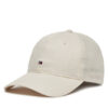 Tommy Hilfiger Шапка с козирка Essential Flag Linen Cap AW0AW17130 Екрю за Жени цена