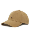 Tommy Hilfiger Шапка с козирка Essential Flag Soft Cap AW0AW17632 Бежов за Жени цена