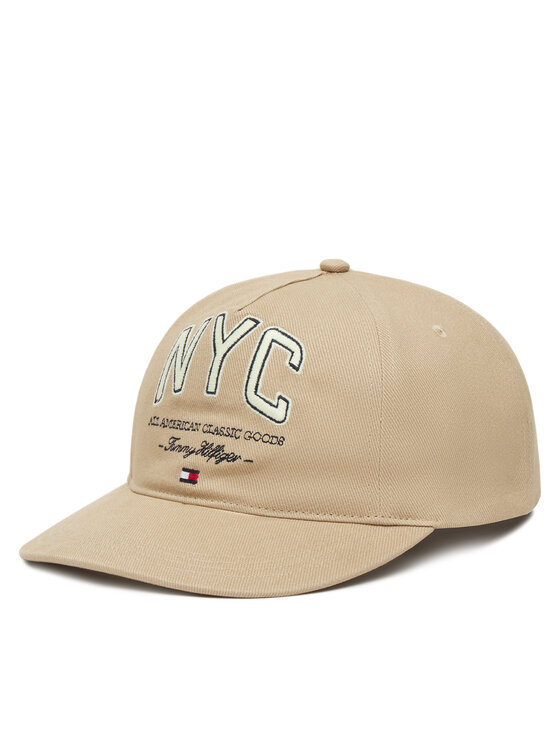 Tommy Hilfiger Шапка с козирка Flag Seasonal 5 Panel AM0AM13562 Бежов за Мъже цена
