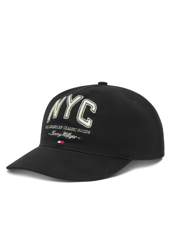 Tommy Hilfiger Шапка с козирка Flag Seasonal 5 Panel AM0AM13562 Черен за Мъже цена