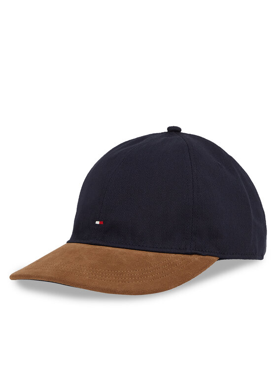 Tommy Hilfiger Шапка с козирка Th Flag Herringbone 6 Panel Cap AM0AM13385 Тъмносин за Мъже цена