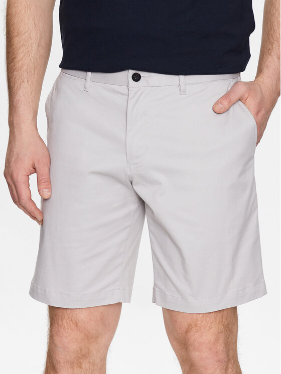 Tommy Hilfiger Шорти от плат Brooklyn 1985 MW0MW23563 Сив Regular Fit за Мъже цена