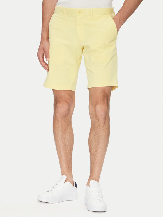 Tommy Hilfiger Шорти от плат Brooklyn MW0MW23563 Жълт Regular Fit за Мъже цена