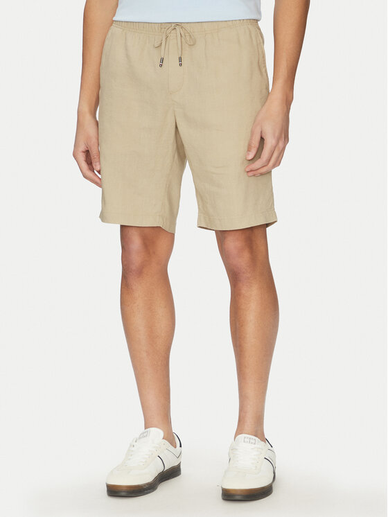 Tommy Hilfiger Шорти от плат Harlem MW0MW37804 Бежов Regular Fit за Мъже цена