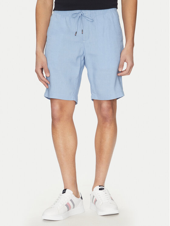 Tommy Hilfiger Шорти от плат Harlem MW0MW37804 Син Regular Fit за Мъже цена