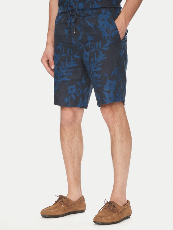 Tommy Hilfiger Шорти от плат Harlem MW0MW38847 Тъмносин Regular Fit за Мъже цена